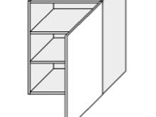 Fotogalerie Horní skříňka jednodveřová 60cm pravá - W2 60 P (60 cm) - kuchyně Avellino