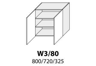 W3/80 (80 cm), kuchyňská linka Quantum