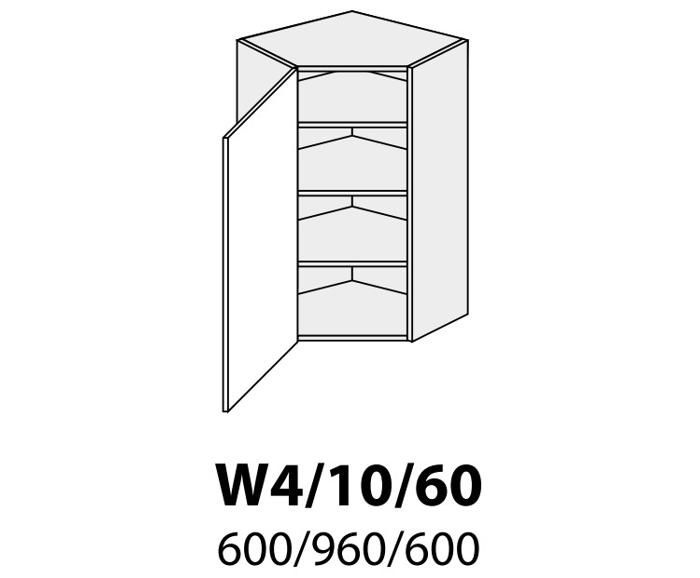 Fotogalerie W4 10 - 60 (60 cm) skříňka rohová, kuchyně Avellino