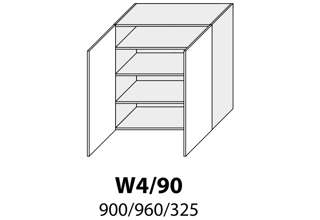 W4/ 90 (90 cm), kuchyňská linka Quantum