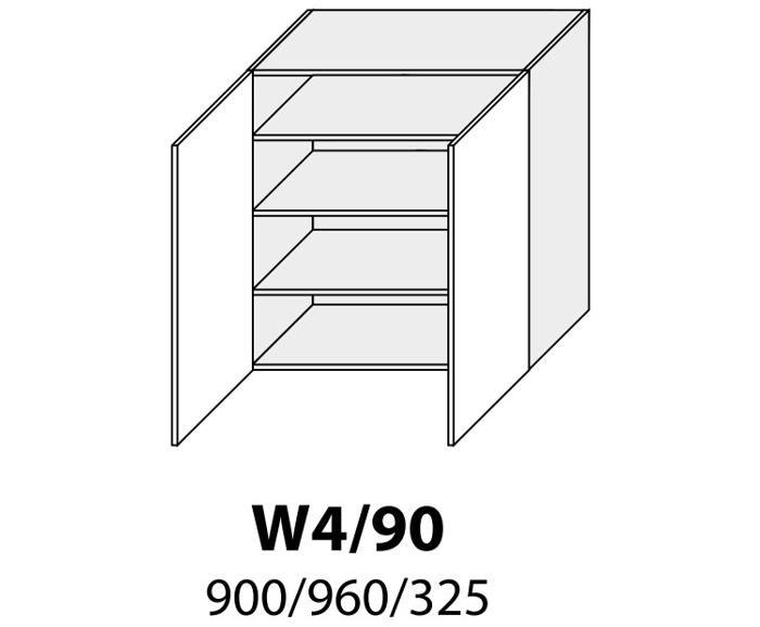 Fotogalerie W4/ 90 (90 cm), kuchyňská linka Malmo