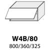 Horní skříňka výklopná 80cm - výběr kování - W4b 80 - kuchyně Malmo