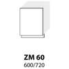 Dveře na myčku 60cm - ZM 60 (60 cm) - kuchyně Carrini