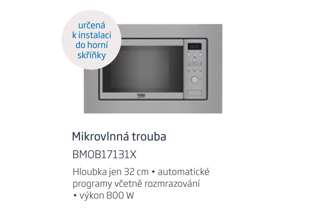 Vestavná mikrovlnka Beyond Beko BMOB 17131 X