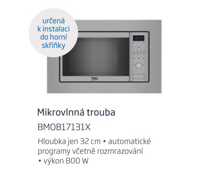 Fotogalerie Vestavná mikrovlnka Beyond Beko BMOB 17131 X