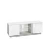 TV stolek Lumens 09 - bílý lesk / beton stříbrný