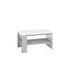 Konferenční stolek Lumens 10 - bílý lesk / beton stříbrný