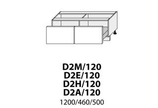 D2M 120 (120 cm) výběr kování, kuchyně Treviso