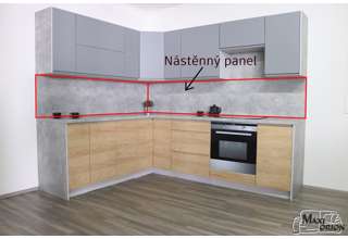 Na fotografii je zobrazený nástěnný panel v odstínu light atelier.