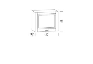 50B/450 ( 50 cm), kuchyně Charlotta bílá