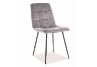 Jídelní židle Mila - černá/šedá