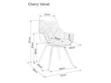 Fotogalerie Jídelní židle Cherry Velvet - Bluvel 68