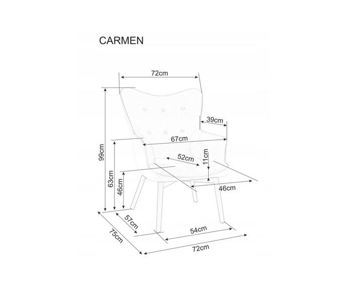 Fotogalerie Křeslo Carmen - Bluvel 28