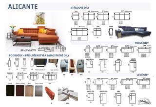 Pohovka s úložným prostorem Metrix Alicante