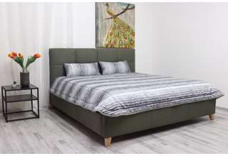 Čalouněná postel Sara s roštem a úložným prostorem - 180 x 200