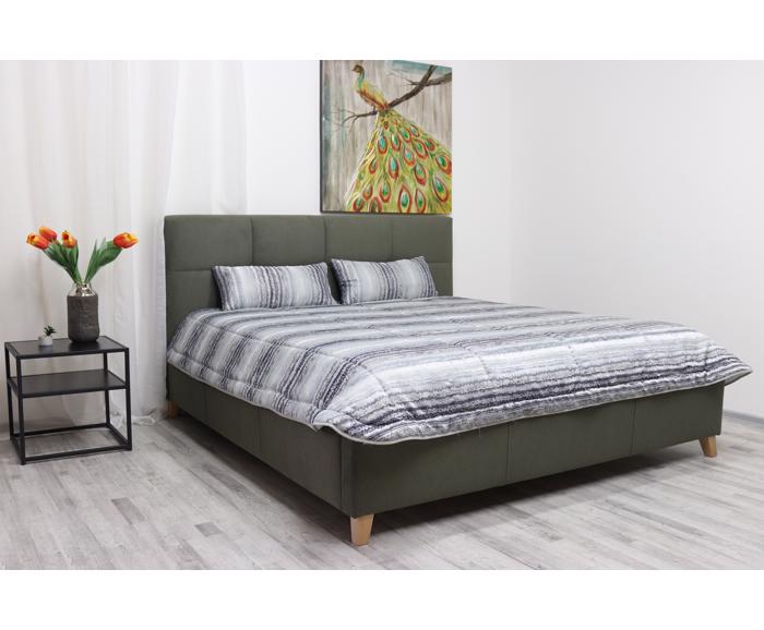 Fotogalerie Čalouněná postel Sara s roštem a úložným prostorem - 180 x 200