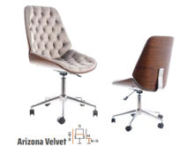 Fotogalerie Kancelářská židle Arizona Velvet-šedá tap. 181