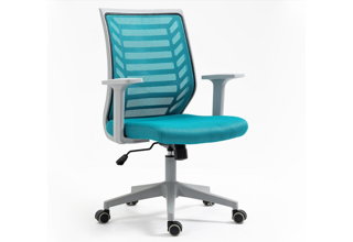 Kancelářská židle Q-320 šedo/modrá