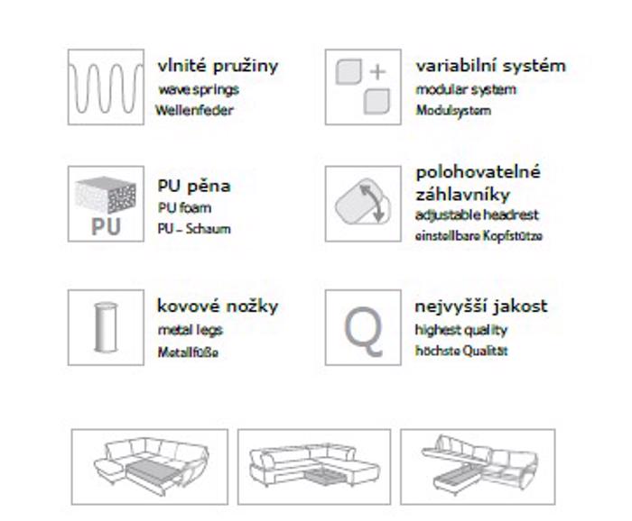 Fotogalerie Modulová sedací souprava Demo ve tvaru U 