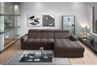 Rohová sedací Souprava Aviro s širokým otomanem - výběr potahů