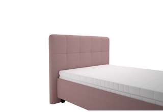 Blanář - čalouněná postel Kelly s matrací 90x200 - starorůžová