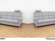 Fotogalerie Sedací souprava Demo s funkcí relax - šedá