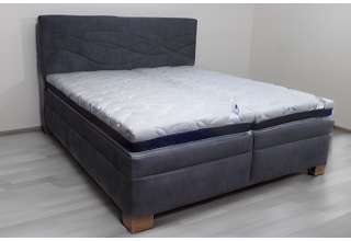 Blanář - čalouněná postel Luna 180x200 - antracitová