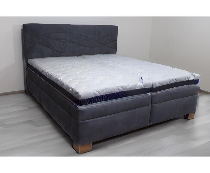 Fotogalerie Blanář - čalouněná postel Luna 180x200 - antracitová