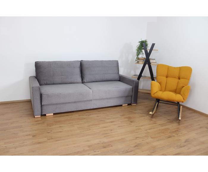 Kvalitní rozkládací pohovka pro každodenní spaní s úložným prostorem 140 x 190 cm - Nelly 