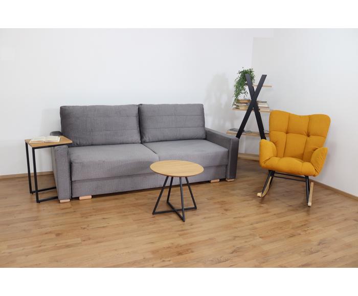 Kvalitní rozkládací pohovka pro každodenní spaní s úložným prostorem 140 x 190 cm - Nelly 