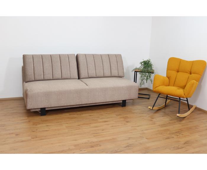 Rozkládací pohovka na každodenní spaní s úložným prostorem 140 x 200 cm - Lunaro