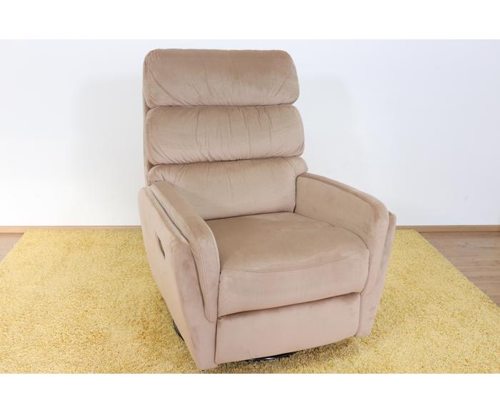 Otočné a houpací křeslo s funkcí relax pro seniory 