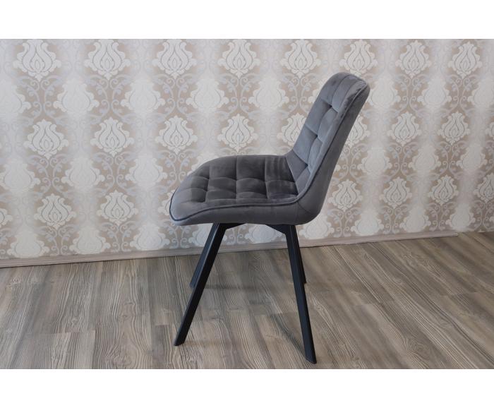 Otočná jídelní židle Monti Velvet - šedá