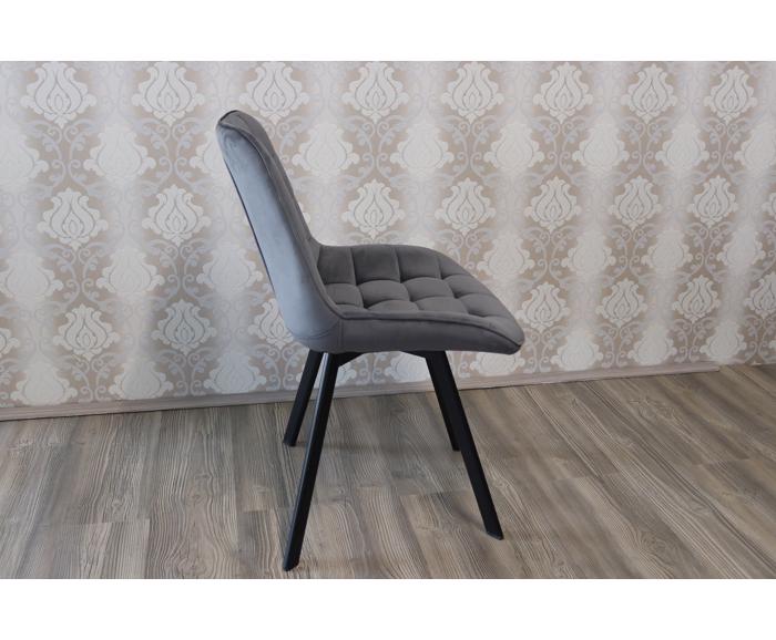 Otočná jídelní židle Monti Velvet - šedá