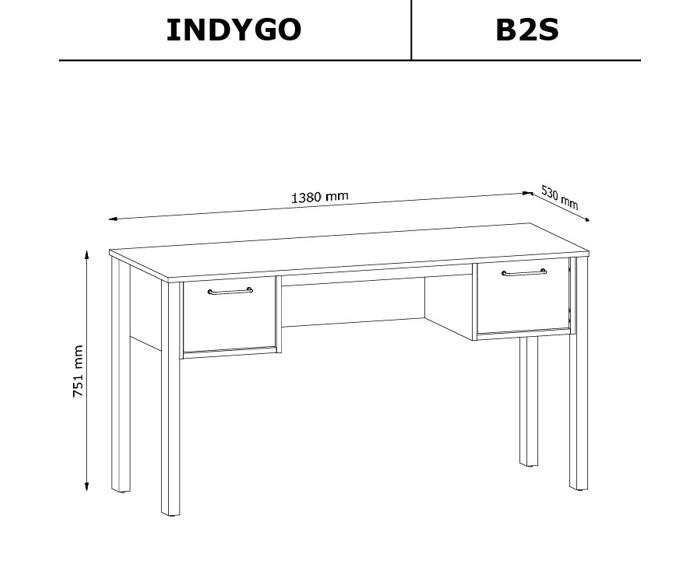 Fotogalerie Psací stůl B2S systém Indygo Beige