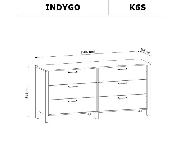Fotogalerie Komoda K6S systém Indygo Beige