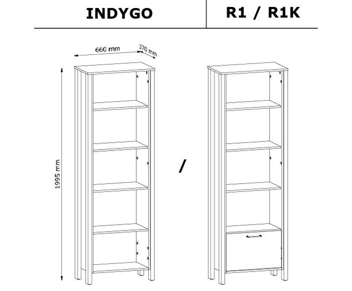 Fotogalerie Regál R1 systém Indygo Beige