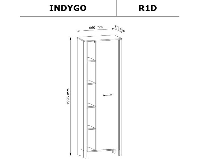 Fotogalerie Regál R1D systém Indygo Beige