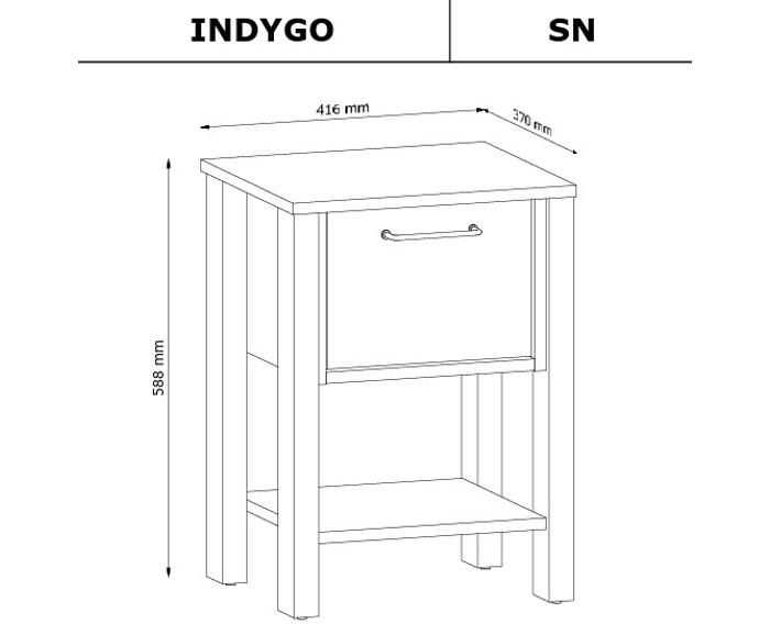 Fotogalerie Noční stolek SN systém Indygo Beige