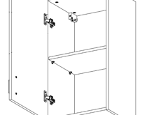 Fotogalerie G30 (30 cm) levá, horní skříňka kuchyňské linky Linea