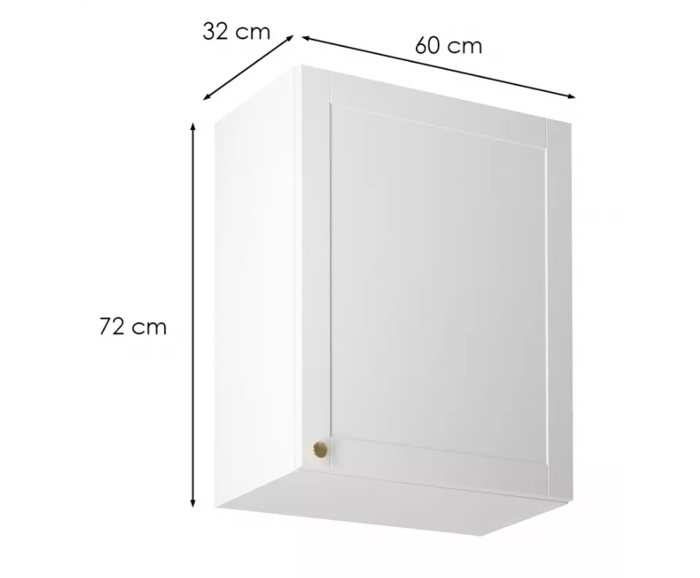 Fotogalerie G60 P/L (60 cm) pravá, horní skříňka kuchyňské linky Linea
