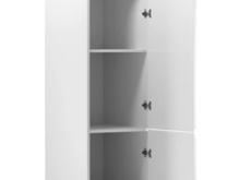 Fotogalerie D40SP(40 cm) pravá, vysoká skříňka potravinové kuchyňské linky Aspen bílá
