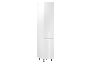 D40SP(40 cm) pravá, vysoká skříňka potravinové kuchyňské linky Aspen bílá