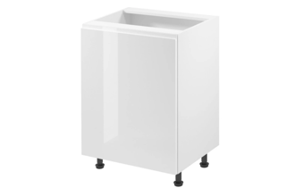 D60 (60 cm) levá, skříňka dolní kuchyňské linky Aspen - bílá