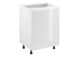 D60 (60 cm) pravá, skříňka dolní kuchyňské linky Aspen - bílá