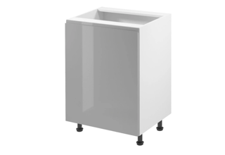 D60P/L (60 cm) levá, spodní skříňka jedno dvířková kuchyňské linky Aspen - šedá