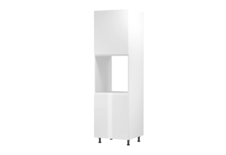D60P(60 cm) levá, vysoká skříň pro vestavnou troubu kuchyňské linky Aspen - bílá