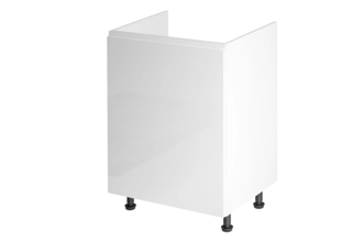 D60Z P/L (60 cm) levá, spodní skříňka dřezová, jedno dvířková kuchyňské linky Aspen - bílá
