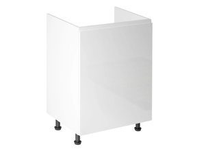 D60Z P/L (60 cm) pravá, spodní skříňka dřezová, jedno dvířková kuchyňské linky Aspen - bílá