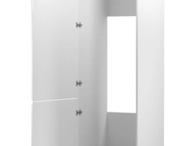 Fotogalerie D60ZL (60 cm) levá, vysoká skříňka pro vestavnou lednici kuchyňské linky Aspen - šedá